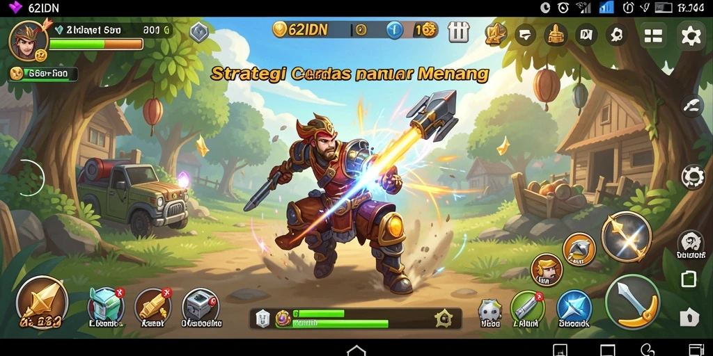 Tangkapan layar gameplay 62IDN dengan aksi pertempuran yang intens.