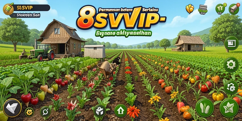 Tampilan gameplay Farming yang menarik dalam 8SVIP.