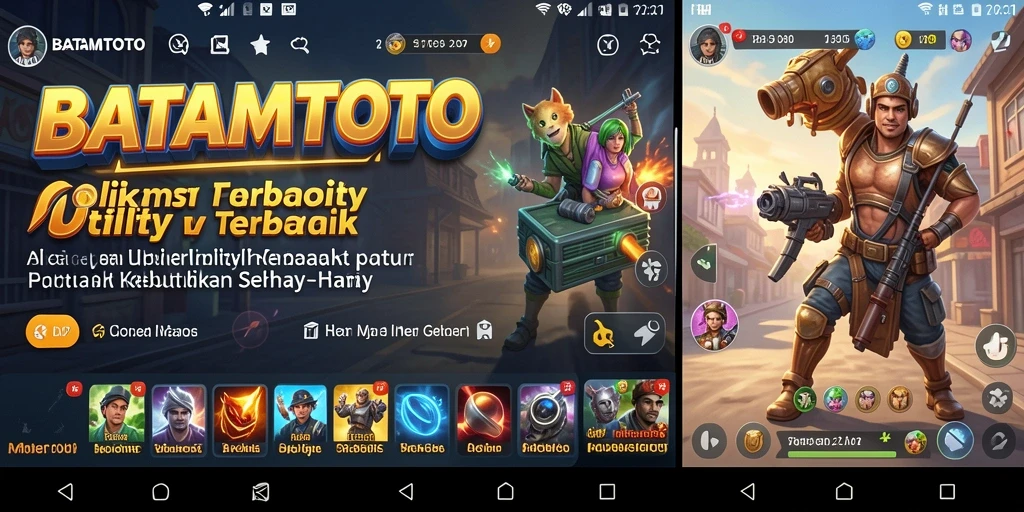 Tampilan utama BATAMTOTO yang menampilkan fitur-fitur Utility.