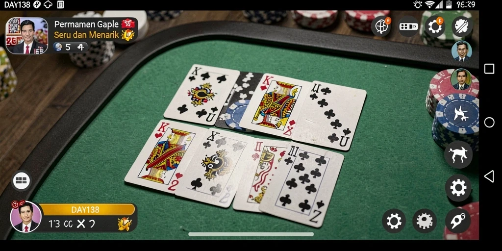 Screenshot gameplay Gaple yang seru di DAYA138.