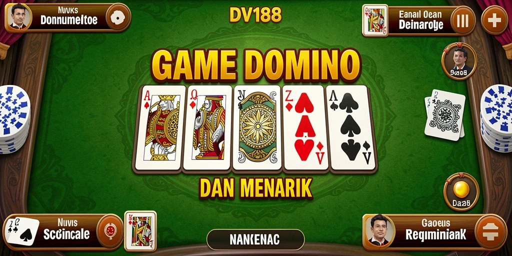 Tampilan gameplay menarik dari game Domino DV188.