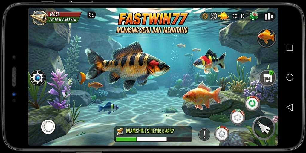 Screenshot dari gameplay FASTWIN77 yang menarik dengan aksi memancing yang seru.