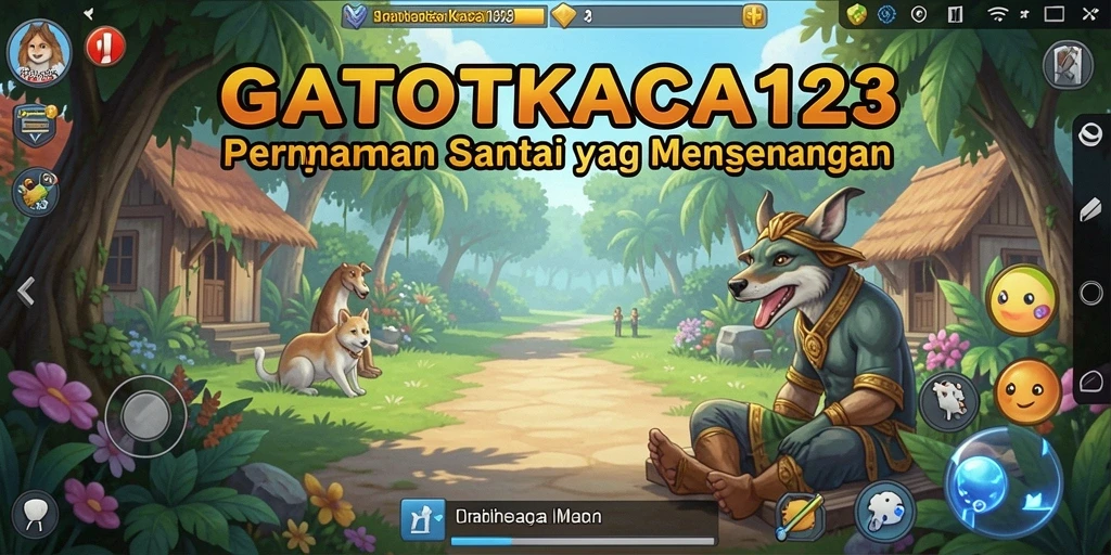 Screenshot permainan GATOTKACA123 menampilkan gameplay yang ceria dan menyenangkan.
