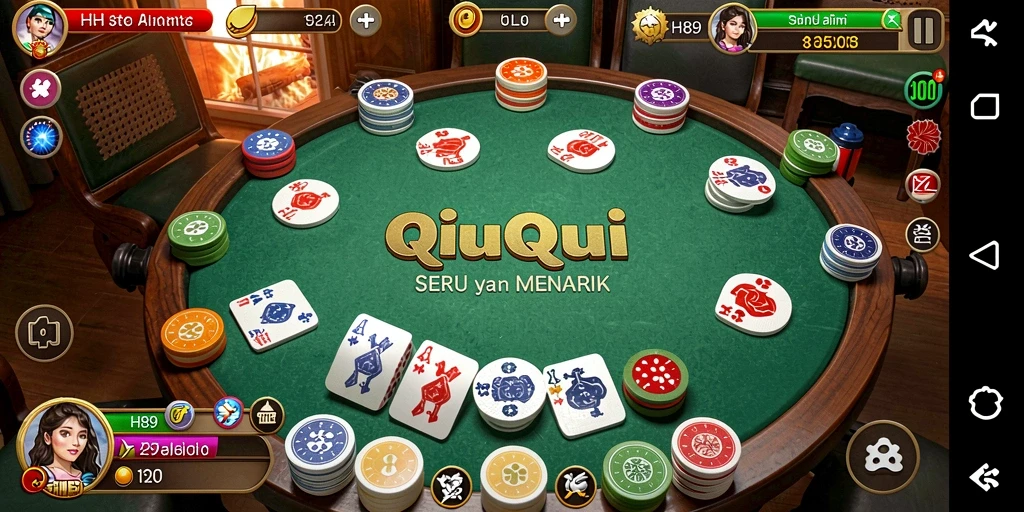Tangkapan layar dari gameplay QiuQiu H89 yang menarik.