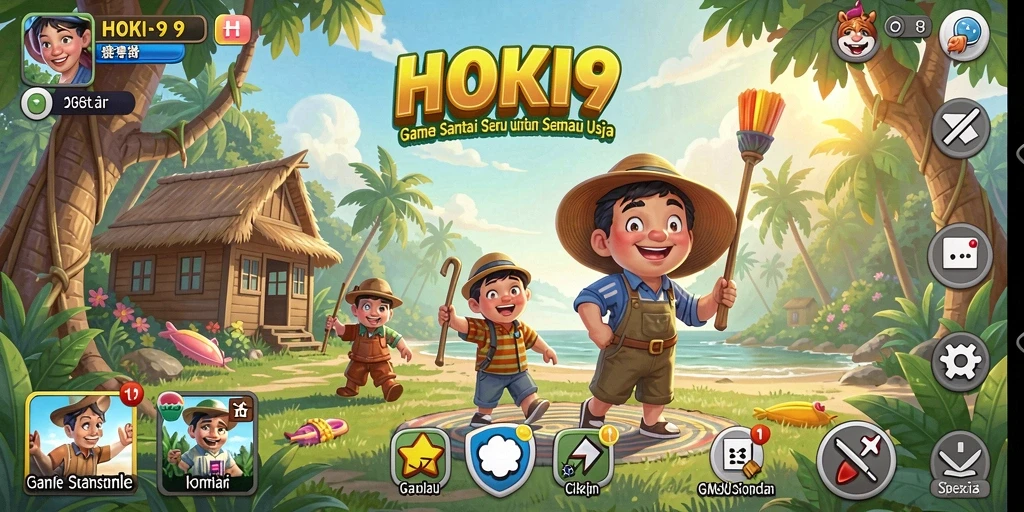 Tangkapan layar gameplay HOKI9 yang penuh warna dan seru.