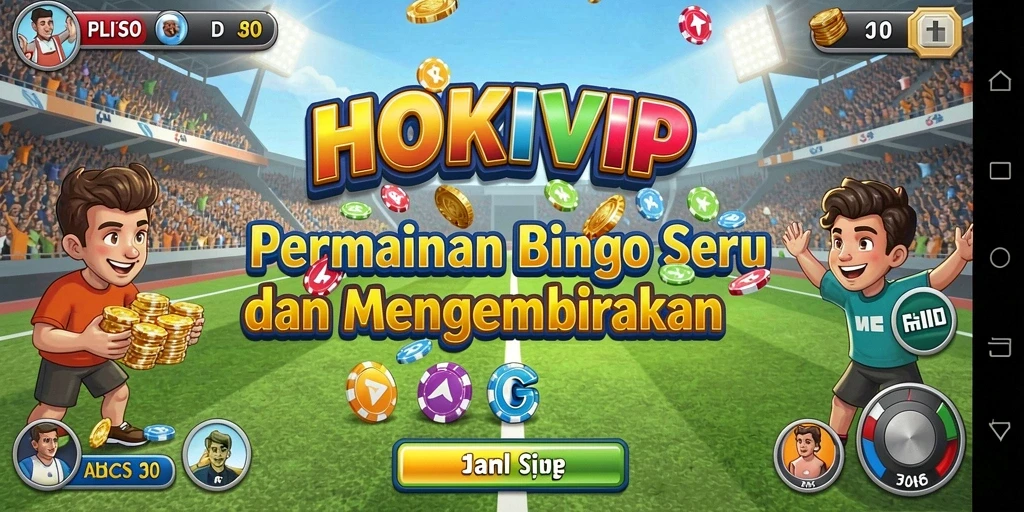 Tampilan gameplay Bingo HOKIVIP yang seru dan interaktif.