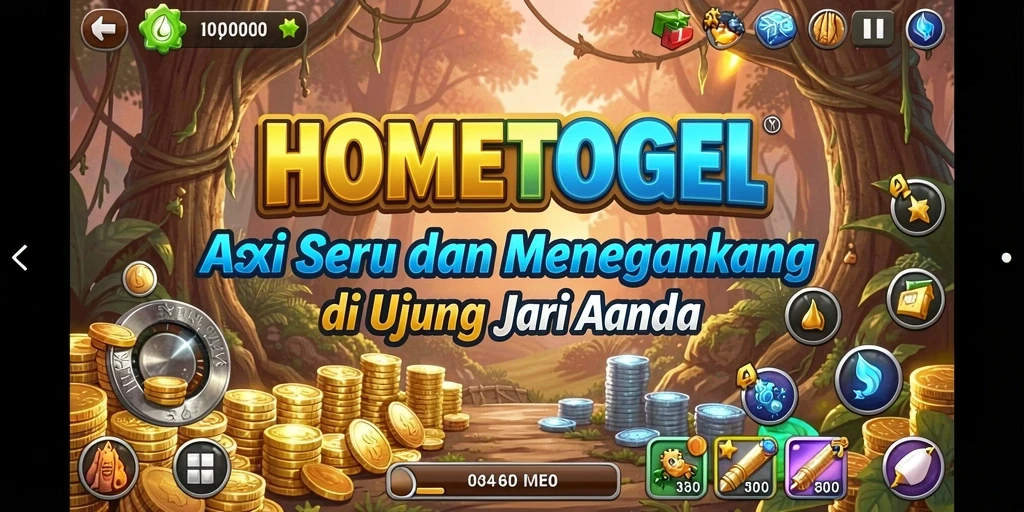 Tampilan seru HOMETOGEL menampilkan aksi gameplay yang mendebarkan.