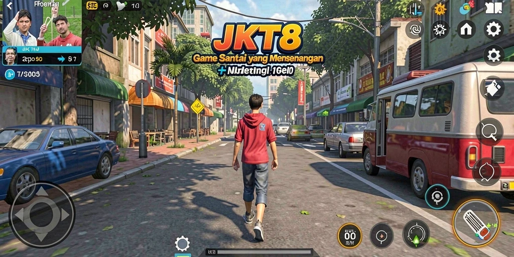 Gameplay JKT8 yang menyenangkan dan menarik.