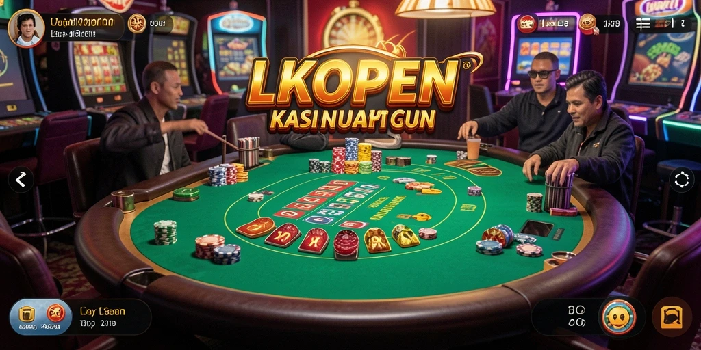 Screenshot LKOPEN menunjukkan gameplay Kasino yang menarik dan seru.