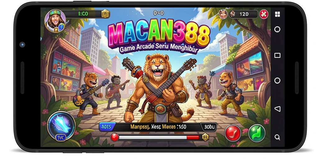 Tampilan gameplay seru di MACAN388 dengan aksi Arcade yang mendebarkan.