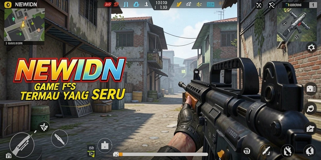 Gameplay seru dari NEWIDN dengan pertarungan yang intens.
