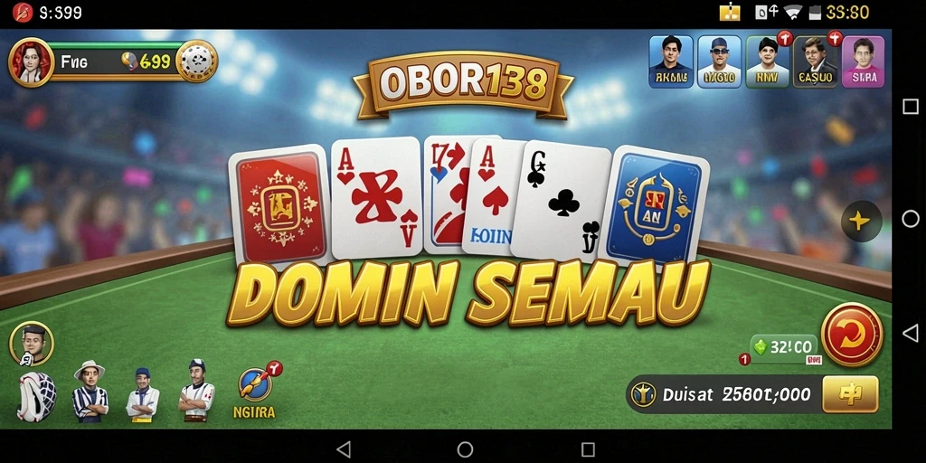 Screenshot gameplay OBOR138 menampilkan keseruan bermain Domino.