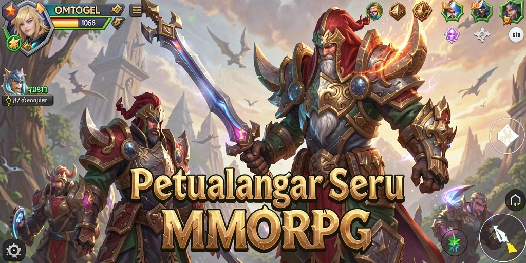 Tangkapan layar OMTOGEL menunjukkan aksi seru dalam petualangan MMORPG.