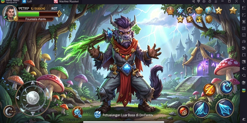 Screenshot gameplay <strong>PETIRRP</strong> menunjukkan petualangan mendebarkan di dunia fantasi.