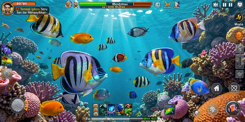 Tangkapan layar utama dari gameplay seru Tembak Ikan di RR789.
