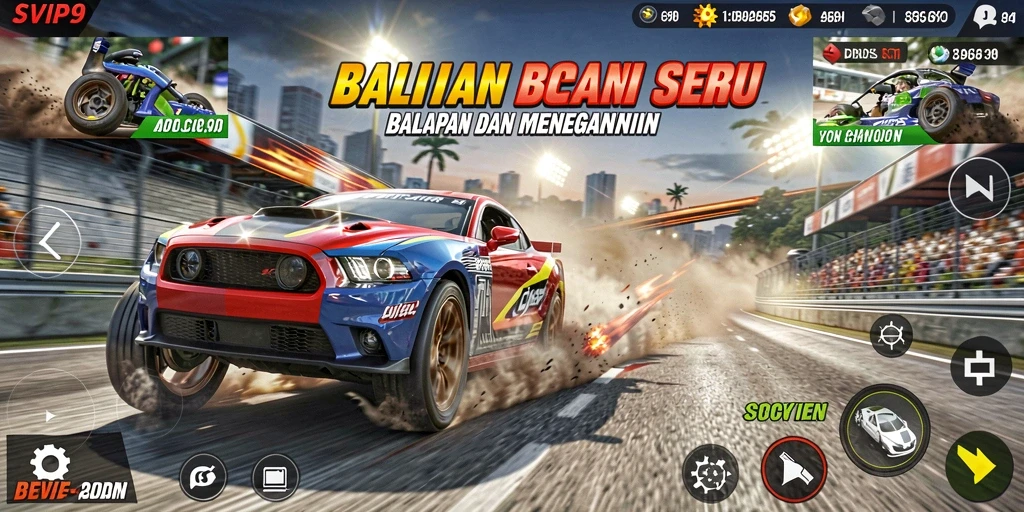 Gameplay menegangkan di SVIP9 dengan balapan cepat dan grafik memukau.