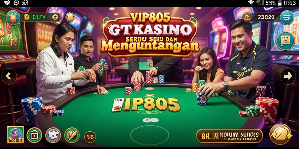 Tampilan gameplay <strong>VIP805</strong> yang menarik dan penuh aksi di dunia Kasino.