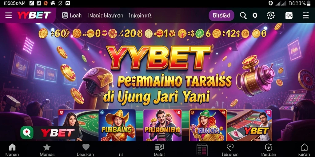 Tangkapan layar utama YYBET menampilkan gameplay kasino yang seru.